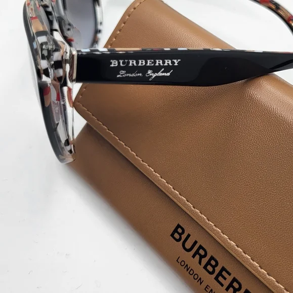 Burberry Women's Black Cat-Eye Sunglasses - Picture 10 of 11